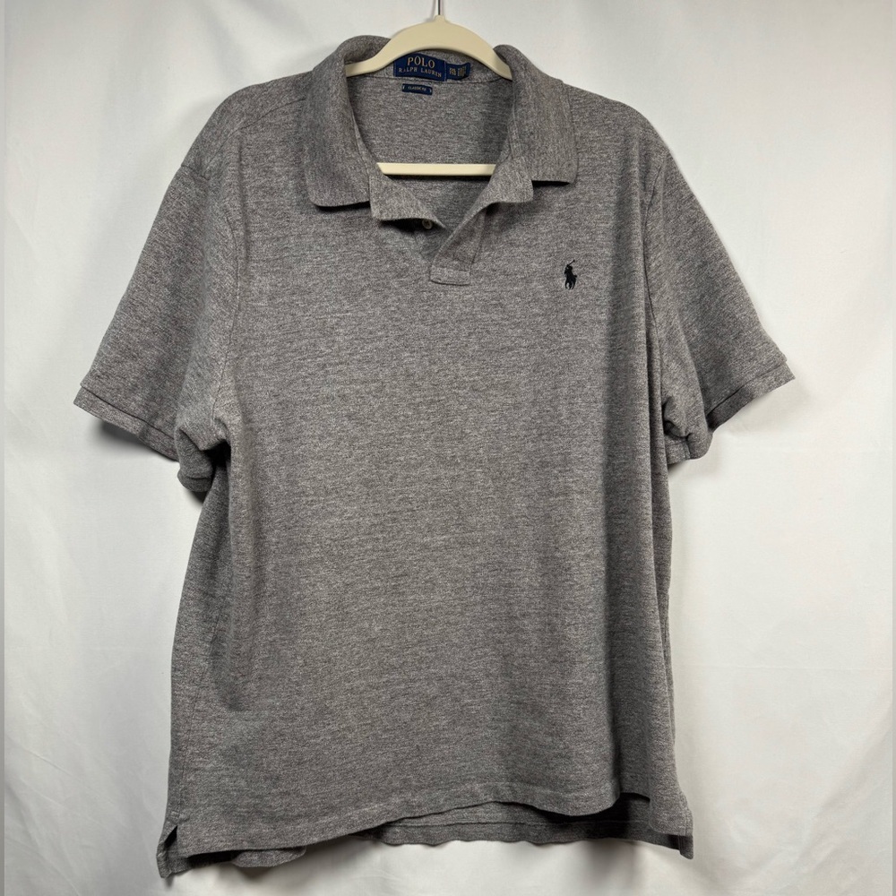 Polo Ralph Lauren Men's Heather Gray Polo Shirt XXL